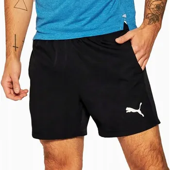 Pánské kraťasy 3220 KRAŤASY Puma PÁNSKÉ SPORTOVNÍ TEPLÁKY S KAPSY ČERNÉ M