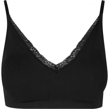 Podprsenka Dámská podprsenka URBAN CLASSICS TB7657A BLACK/BLACK S