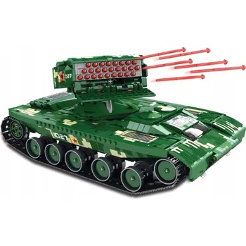 ostatní stavebnice REOBRIX STAVEBNICE RAKETOVÝ RAKETOMET VOJENSKÝ TANK 1488 BLOKY DÁREK