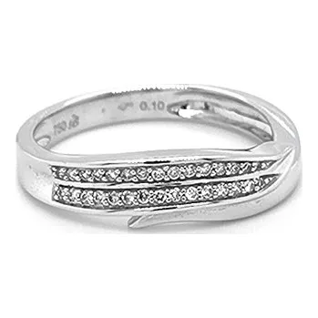 Prsten Zlatý Prsten s Diamanty 2010809