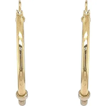 Náušnice Výrazné Kruhové Náušnice s Kombinací Lesku a Matu