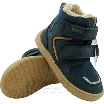 Dívčí zimní obuv Zimní barefoot dětská obuv Protetika Gero denim - vel. 30