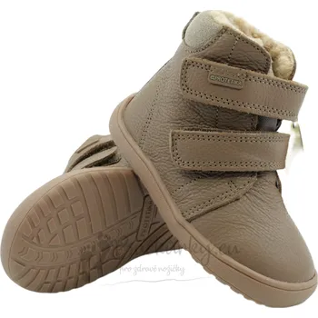 Dívčí zimní obuv Zimní barefoot dětská obuv Protetika Beka dark pink - vel. 31