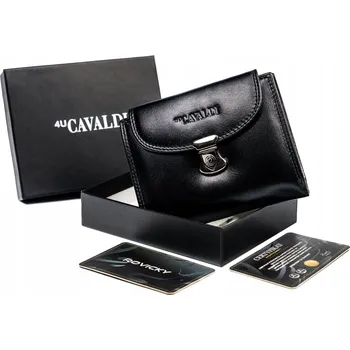 Peněženka 4U Cavaldi dámská peněženka z pravé kůže černá