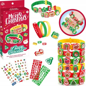 Náramek SADA NA VÝROBU NÁRAMKŮ A BIŽUTERIE, VÁNOČNÍ DIY NÁRAMEK