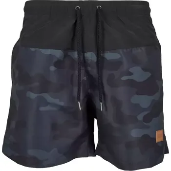 Pánské kraťasy Pánské kraťasy URBAN CLASSICS TB1026 BLACK/DARK CAMO XXXL