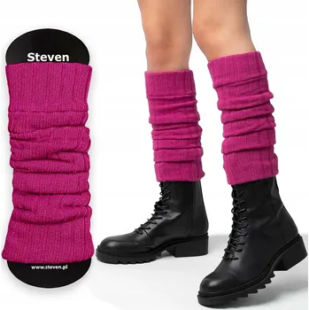 Dámské ponožky Steven Akrylové návleky na nohy fialové