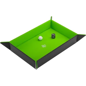 Příslušenství k deskovým hrám Magnetic Dice Tray - obdélník (Gamegenic) Barva: Black / Green