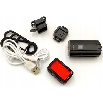 Cyklosvítilna Sada, Set USB světel na kolo 150 lm, 100 lm