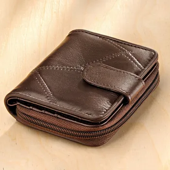 Peněženka 3Pagen Kožená peněženka „Patchwork“ hnědá 16 x 9,5 x 3 cm