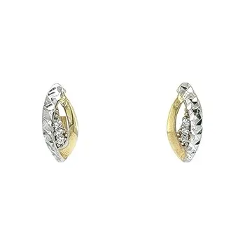 Náušnice Náušnice se Zirkony z Kombinovaného Zlata 7120799