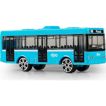 autíčko Kovový autobus DPO Ostrava modrý 8 cm