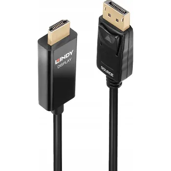 Video kabel Aktivní kabel DisplayPort - HDMI 4K@60Hz, 3 m - LINDY 40927