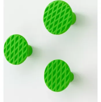 Věšák Nástěnné věšáky, zelené, sada 3 ks