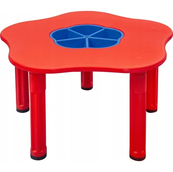 Konferenční stolek Dětský stolek na hraní King - červený