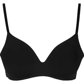 Podprsenka Dámská podprsenka URBAN CLASSICS TB7654A BLACK/BLACK 85B