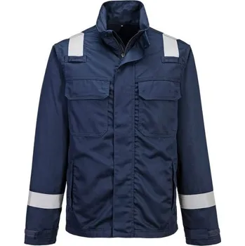 pracovní bunda PortWest | FR bunda odolná proti chemikáliím - Navy / 4XL / 4XL / modrá