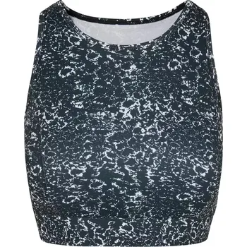 Podprsenka Dámská podprsenka URBAN CLASSICS TB5011 BLACK/WHITE XL