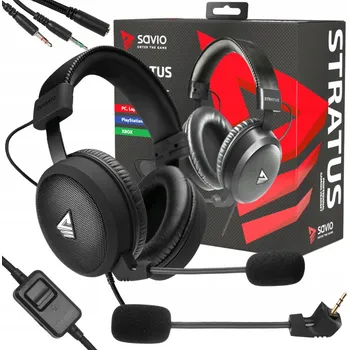 Sluchátka Sluchátka Savio SAVGH-STRATUS přes uši