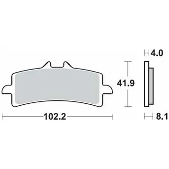 Brzda pro motocykl Brzdové destičky DP Brakes přední BMW 1000 HP4 rok 12-14