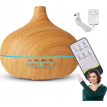 Zvlhčovač vzduchu ZVHLČOVAČ VZDUCHU 550 ML SE DVĚMA REŽIMY MLHY A NOČNÍM SVĚTLEM