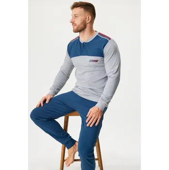 Dámské pyžamo Bavlněné pyžamo Bjorn dlouhé