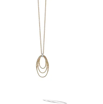 Náhrdelník Zlatý Přívěsek Marco Bicego Marrakech Onde s Diamanty 2050507