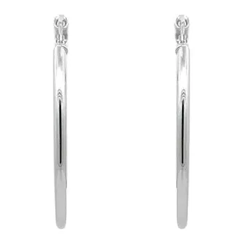 Náušnice Kruhové Náušnice z Bílého Zlata 7122346