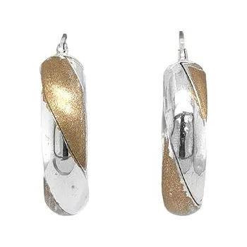 Náušnice Kruhové Náušnice z Kombinovaného Zlata 7121717