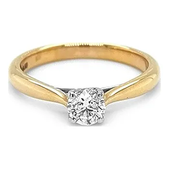 Prsten Zlatý Zásnubní Prsten s Diamantem 2010756