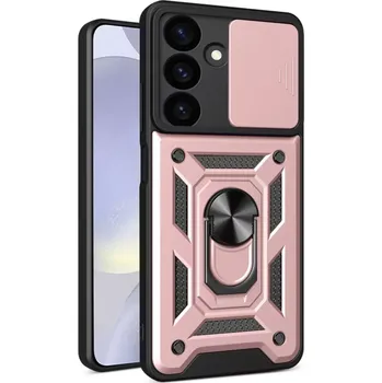 Pouzdro na mobilní telefon Kryt Samsung Galaxy S24 FE Techsuit CamShield Pro rose gold