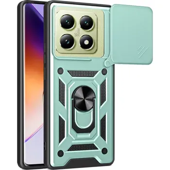 Pouzdro na mobilní telefon Kryt Xiaomi 14T Techsuit CamShield Pro green