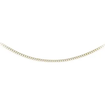 Řetízek Zlatý Řetízek Cube - Kostka 7090884