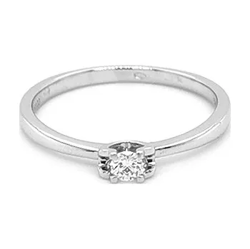 Prsten Zlatý Zásnubní Prsten s Diamantem 2010175