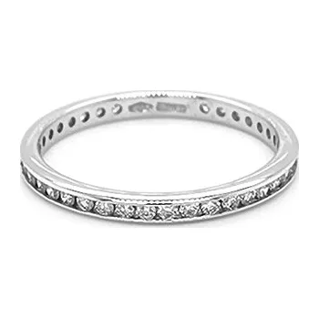 Prsten Zlatý Eternity Prsten s Diamanty 2010946