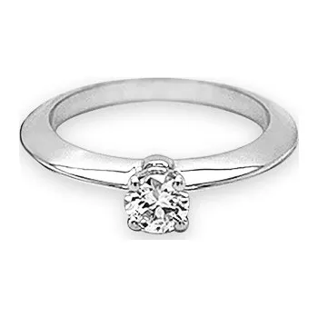 Prsten Zlatý Zásnubní Prsten s Diamantem 2010712