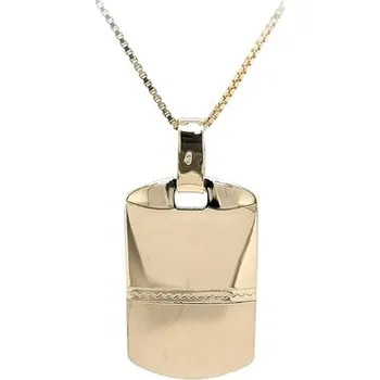 Přívěsek Zlatý Přívěsek Destička na Gravírování 7150107