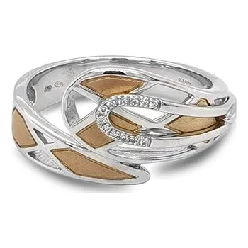 Prsten Zlatý Prsten s Diamanty 2011611