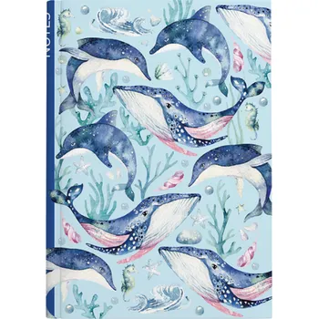 Blok Baloušek Notes linkovaný A5 lamino Velryba