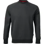 MALFINI Pánská mikina přes hlavu Vertex - Ebony gray | L