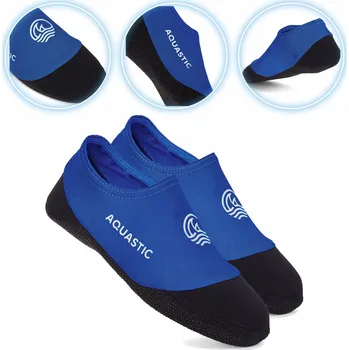 AQUASTIC Seavie protiskluzové dětské bazénové Ponožky modré 30-31