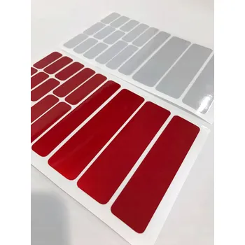 samolepka REFLEXNÍ samolepky na RÁM, SADA 17 ks