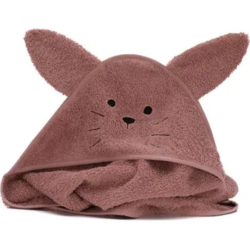Fillikid Osuška s kapucí rabbit pink 75x75cm
