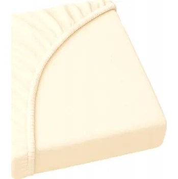 Prostěradlo Prostěradlo jersey s gumou 70x140 krémové světlé bavlněné