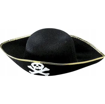 Klobouk PIRÁTSKÝ KLOBOUK ČERNÝ