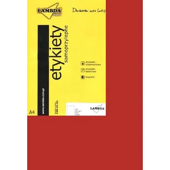 Speciální papír Icpc Samolepicí etikety A4 TMAVĚ ČERVENÉ 100 ks