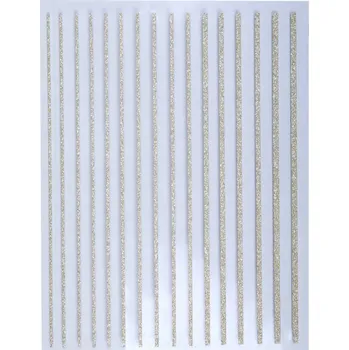 SAMOLEPKY 3D NÁLEPKY NA NEHTY ZLATÉ PROUŽKY PÁSKY FRENCH ZDOBENÍ MANIKÚRA 8X10CM
