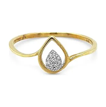 Prsten Zlatý Prsten s Diamanty 2010514