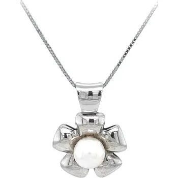 Přívěsek Exkluzivní přívěsek z bílého zlata s perlou 7190010