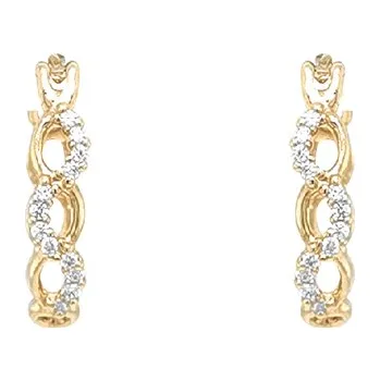 Náušnice Zlaté Náušnice se Zirkony 7121877